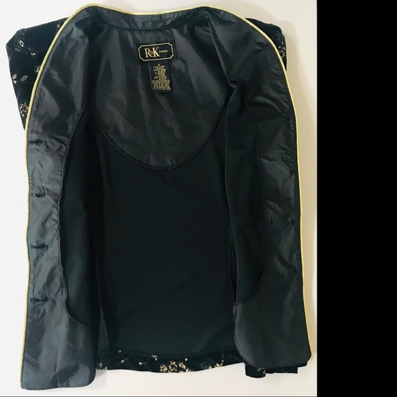 R&K VELVET EMBROIDERED Stretch Jacket- 8 - Picture 7 of 8